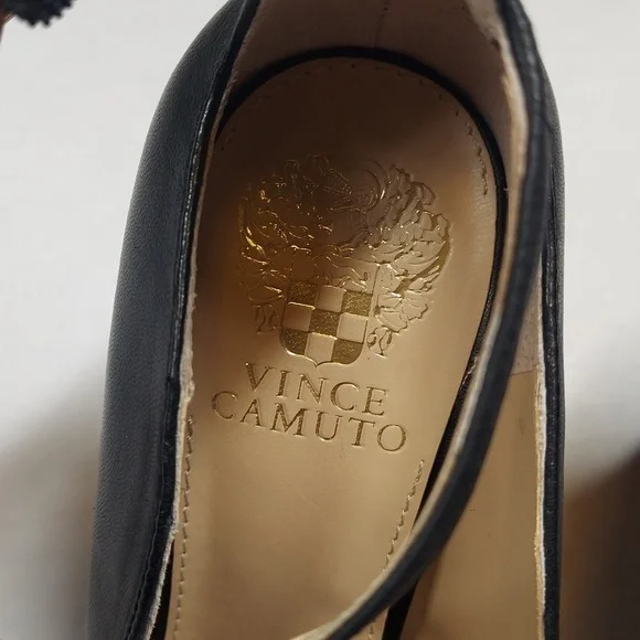 Vince Camuto Hinata Black Ankle Strap Heel Size 9 1/2 M - Picture 7 of 10
